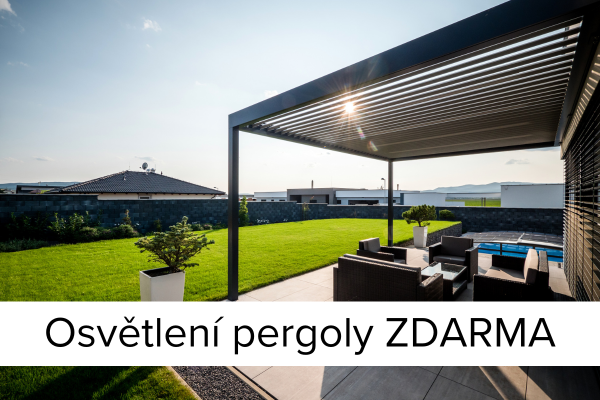 2 LED lamely zadarmo pre bioklimatické pergoly